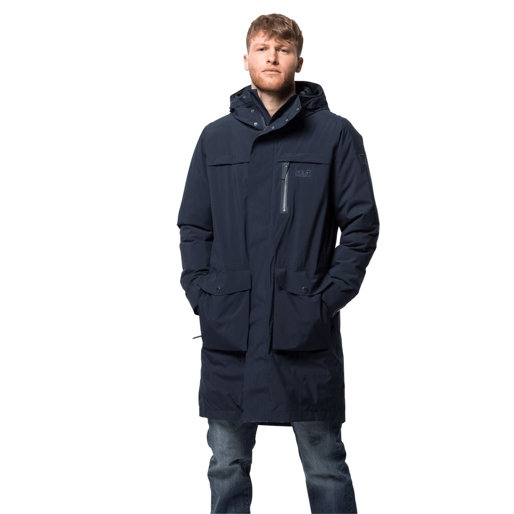 Jack Wolfskin COLD BAY Vestes Homme Bleu - JSZMTYB-02